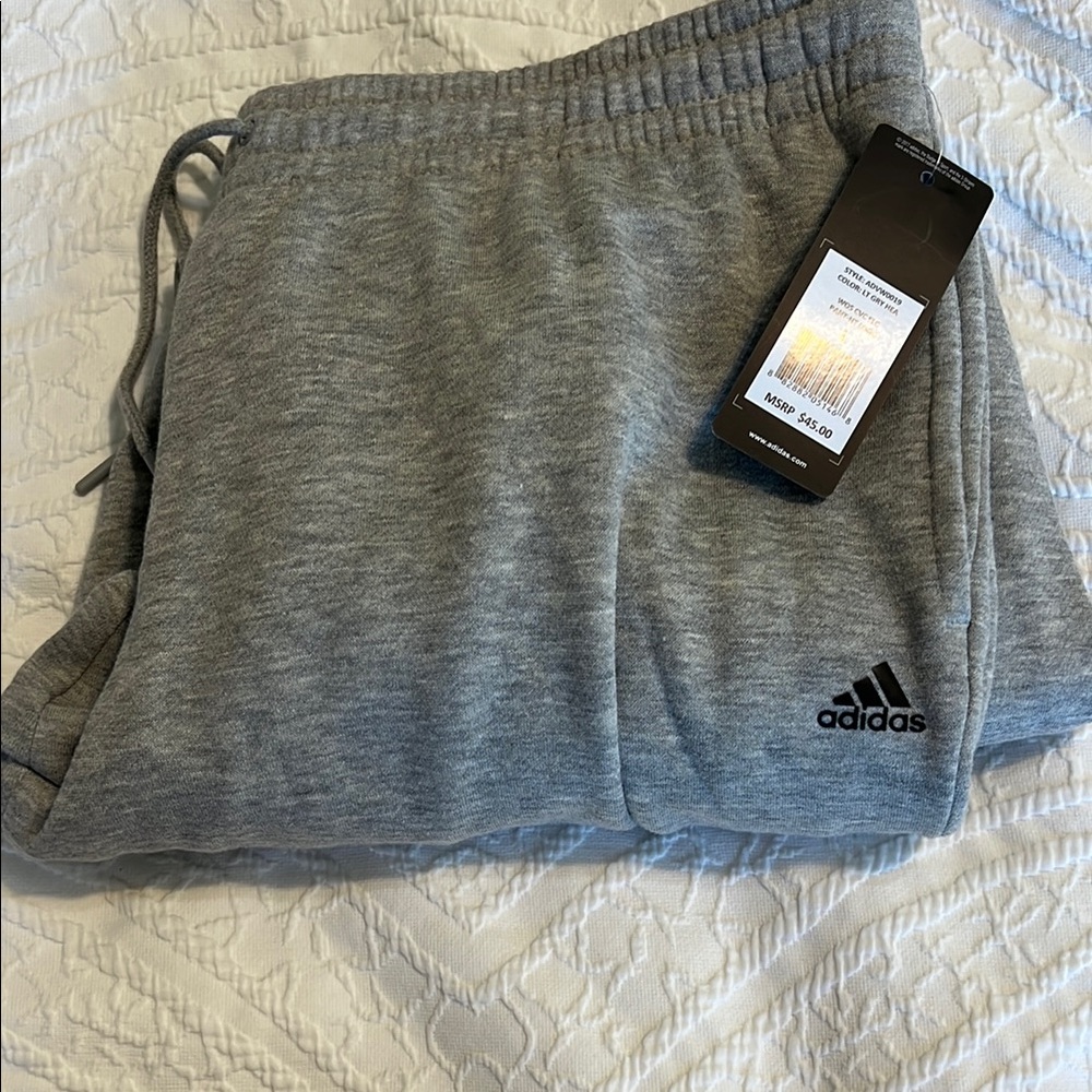 Adidas Heather Gray Joggers